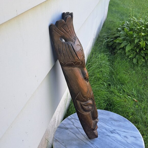 Wooden Indonesian Wall Mask - Picture 4 of 11